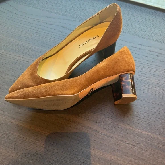 Sarah Flint Brown Suede Perfect Heels - Picture 3 of 6